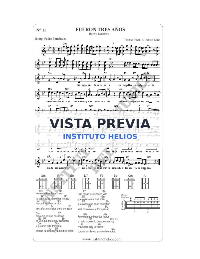 Vista previa de Fueron tres años